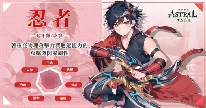 《星界神话》全球版1/10上线，新职业“忍者”技能公开