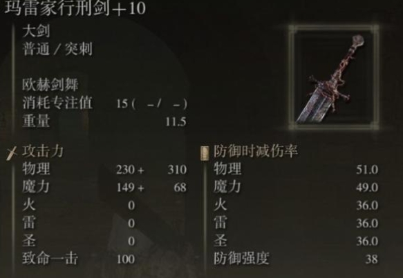《艾尔登法环》强化的武器不能给人介绍