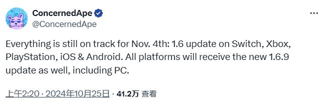《星露谷物语》1.6.9版本更新适用于所有平台，作者确认11月4日上线