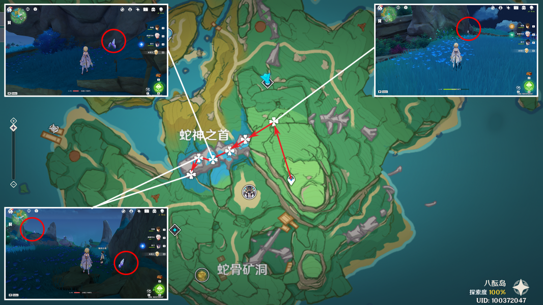《原神》3.8晶化骨髓分布图