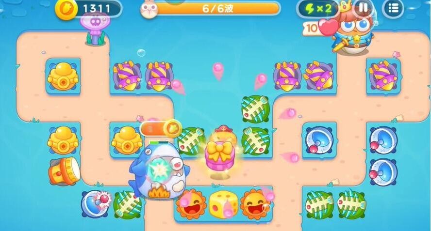 《保卫萝卜4》海的闺女第100关通关攻略