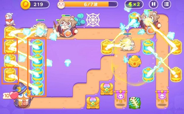 《保卫萝卜4阿波与魔法宝藏》第73关如何通关