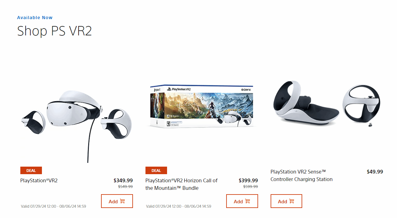 PlayStation VR2北美促销大放价，直降200美元