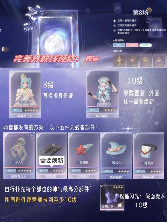 《无限暖暖》平民党1.1版本第三期巅峰赛满星技巧解析